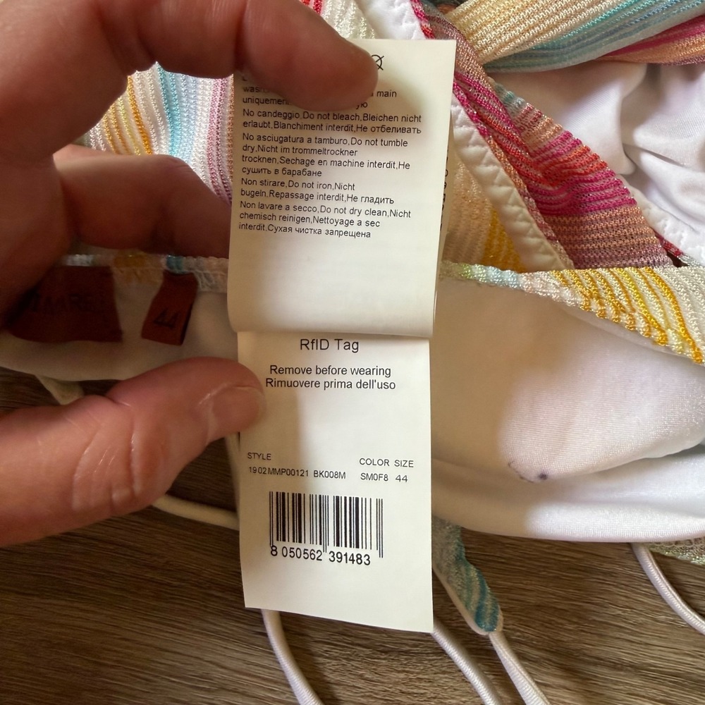 Missoni Mare One Piece Swim Suit Cut Outs Cross Back | Size 44 - Picture 6 of 6